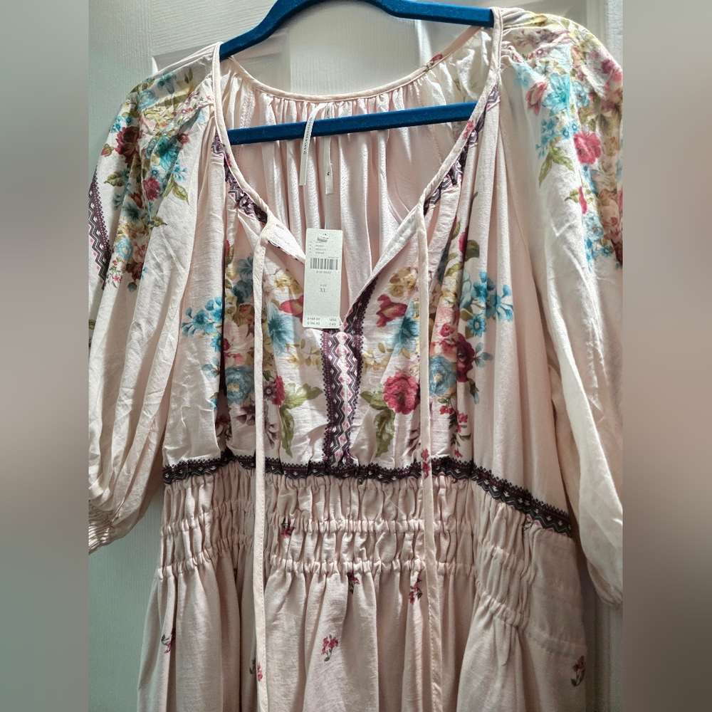 🩷 NWT Anthropologie Somerset Maxi Dress – Boho Floral Size XL - Picture 7 of 11